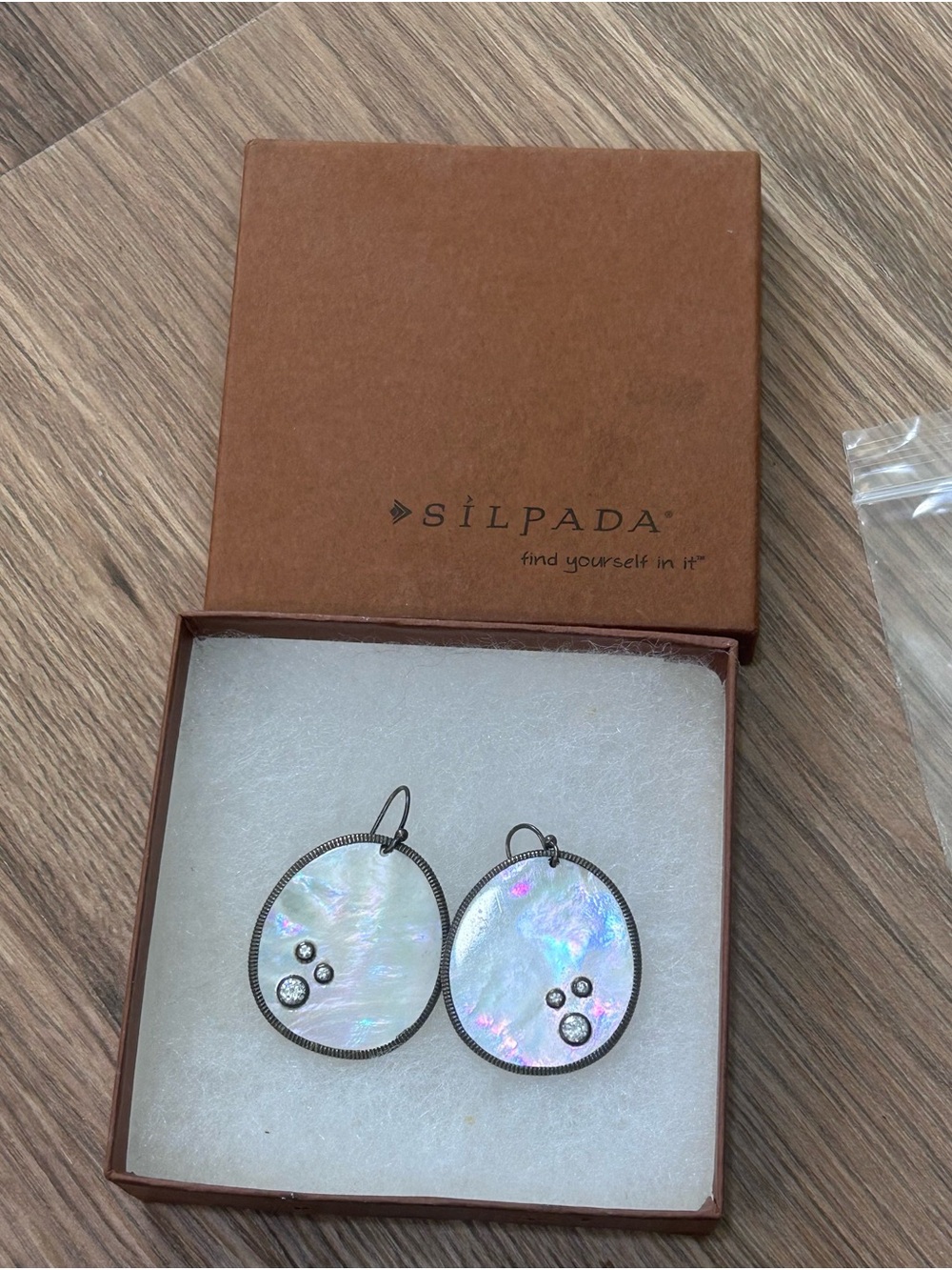 Silpada | Iridescent Mother-of-Pearl Drop Earrings - Picture 2 of 4